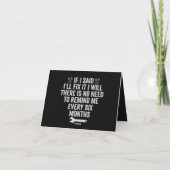 Wenn ich sagte, ich werde es reparieren, werde ich dankeskarte (Rückseite)