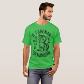 Wenn ich Shenan einmal werde Shenanigan Funny Cat T-Shirt (Vorne ganz)