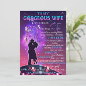 Wenn ich U 1 Ding im Leben Mann zur Ehefrau geben  Einladung (Stehend Vorderseite)