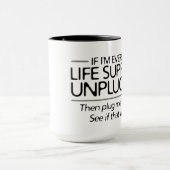 Wenn ich überhaupt auf lebenserhaltenden tasse (Zentrum)