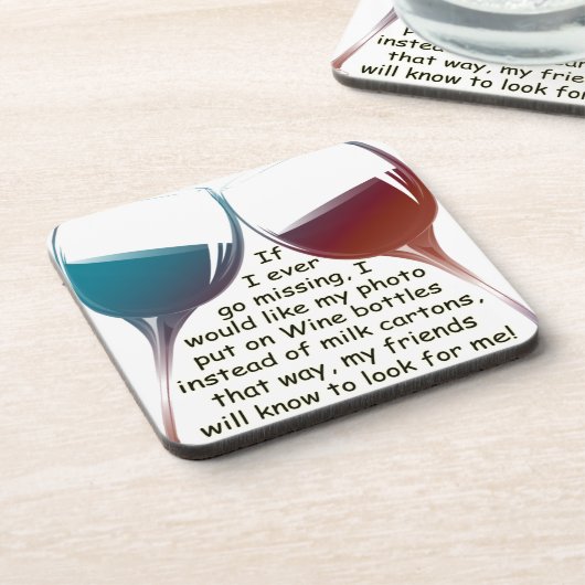 Wenn ich überhaupt… Spaß Wein-Sprichwortgeschenke Getränkeuntersetzer (Linke Seite)