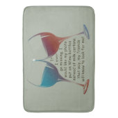 Wenn ich überhaupt vermisst gehe, Spaß-Sprichwort Badematte (Vorderseite Vertikal)