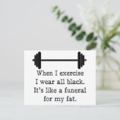 Wenn ich Übung, lustiges Zitat Postkarte (Stehend Vorderseite)