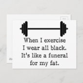 Wenn ich Übung, lustiges Zitat Postkarte (Vorne/Hinten)