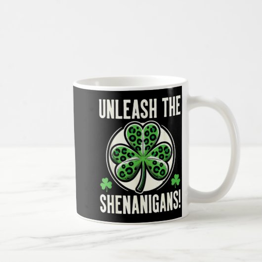 Wenn ich Unsinn mache, werde ich Unsinn Leopard Sh Kaffeetasse (Rechts)