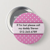 Wenn ich verlorener Knopf bin Button (Vorne & Hinten)