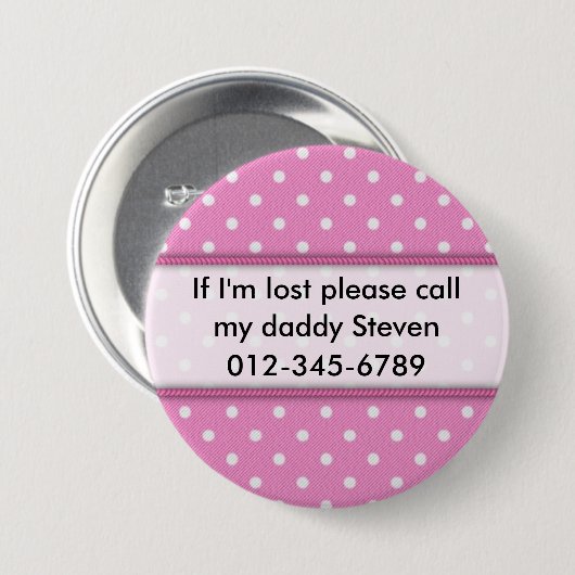 Wenn ich verlorener Knopf bin Button (Vorne & Hinten)