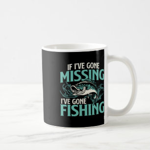 Wenn ich vermisst werde, bin ich zum Fischen gegan Kaffeetasse