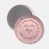 Wenn ich weiß, was Liebe ist, dann wegen dir. Magnet (Vorderseite/Rückseite)
