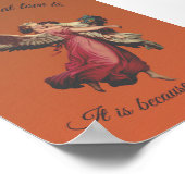 "Wenn ich weiß, was Liebe ist, dann wegen dir" Poster (Ecke)