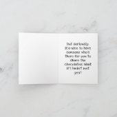 Wenn ich wieder mein Leben führen könnte, würde ic Karte (Innenseite)