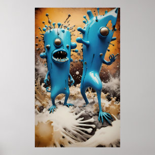 Wenn Idealismus und Realismus das beste Party ausl Poster