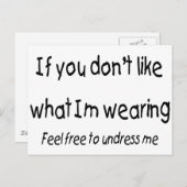 Wenn Ihnen das, was ich trage, nicht gefällt, dann Postkarte (Vorne/Hinten)