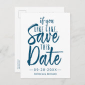 Wenn Ihnen der Kuchen Gerettet dieses Datum Lässig Postkarte (Vorne/Hinten)