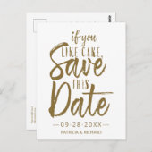 Wenn Ihnen der Kuchen Gerettet dieses Datum Lässig Postkarte (Vorne/Hinten)