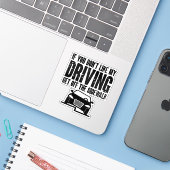 Wenn Ihnen mein Autofahrer-Spaß nicht Cool gefällt Aufkleber (Laptop mit iPhone)