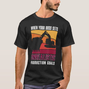 Wenn Ihr Boss-Set Baustellenbetreiber Exc T-Shirt