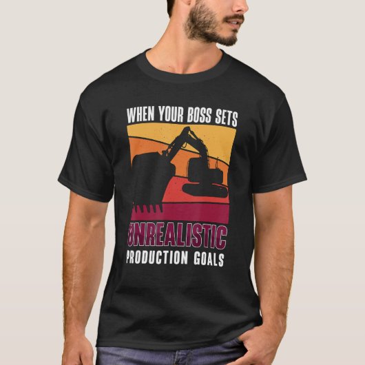 Wenn Ihr Boss-Set Baustellenbetreiber Exc T-Shirt (Vorderseite)