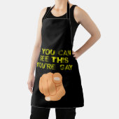 Wenn ihr das sehen könnt, seid ihr schwul-fröhlich schürze (InSitu)