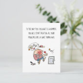 Wenn Ihr einziges Tool ein Hammer-Cartoon ist Postkarte (Stehend Vorderseite)