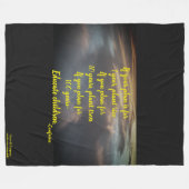 "WENN IHR PLAN DIES IST" CONFUCIUS FLEECE BLANKET (Vorderseite (Horizontal))