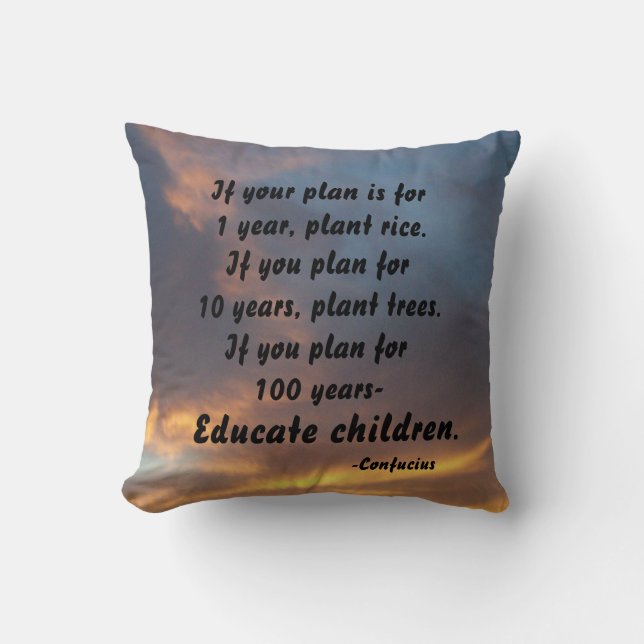 WENN IHR PLAN KONFUZIUS DURCH PILLOW KISSEN (Vorderseite)