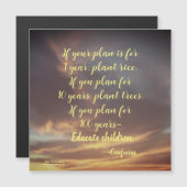 WENN IHR PLAN MIT MAGNETISCHER KARTE KONFUTIERT (Vorne/Hinten)