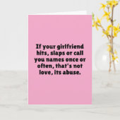 Wenn Ihre Freundin schlägt, rufen Klapse oder Sie… Karte (Gelbe Blume)