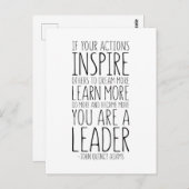 Wenn Ihre Handlungen andere Inspiriert haben, John Postkarte (Vorne/Hinten)