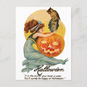 Wenn im Spiegel Ihre Liebe gesehen wird Postkarte