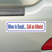 Wenn im Zweifel - Autoaufkleber (Auf Auto)