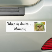 Wenn im Zweifel… Autoaufkleber (Auf Auto)