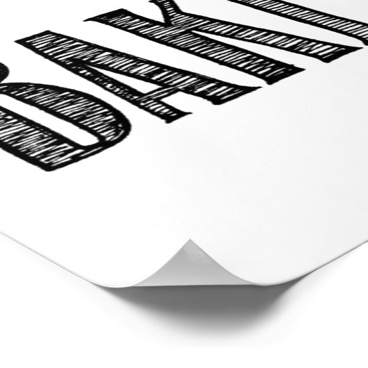 Wenn im Zweifel, backen Sie ein Tortenster in Schw Poster (Ecke)