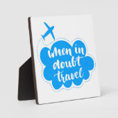 Wenn im Zweifel Cloud reisen Fotoplatte (Vorderseite)