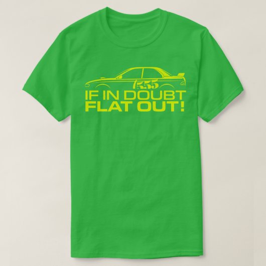 Wenn im Zweifel flach T-Shirt (Design vorne)