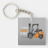 Wenn im Zweifel Honig es aus lustigen Gabelstapler Schlüsselanhänger (Vorderseite)