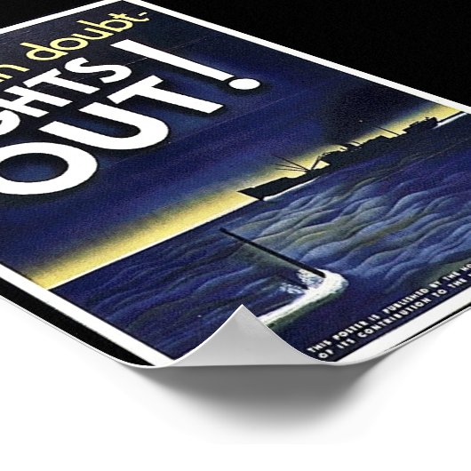 Wenn im Zweifel leuchtet aus! Poster (Ecke)