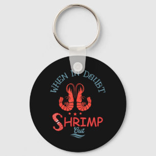 Wenn im Zweifel Shrimp Out Retro BJJ Brasilianisch Schlüsselanhänger