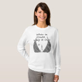 Wenn im Zweifel, "Whip it Out", "Funny Breast" Füt T-Shirt (Vorne ganz)