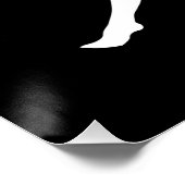 Wenn im Zweifel, Yoga Custom Background White Poster (Ecke)