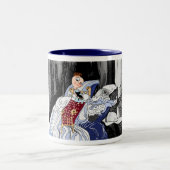 Wenn in den Stromschnellen des Lebens... Zweifarbige Tasse (Mittel)