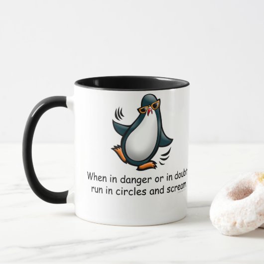 Wenn in der Gefahr oder im Zweifel Tasse (Mit Donut)