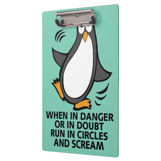 Wenn in der Gefahr oder Zweifels-in der lustigen Klemmbrett (Links)