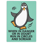 Wenn in der Gefahr oder Zweifels-in der lustigen Klemmbrett (Rückseite)