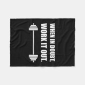 Wenn in der Zweifels-Arbeit es heraus Training Fleecedecke (Vorderseite (Horizontal))