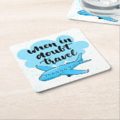 Wenn in der Zweifels-Reise Rechteckiger Pappuntersetzer (angewinkelt)