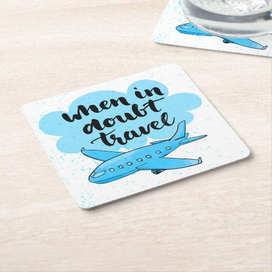 Wenn in der Zweifels-Reise Rechteckiger Pappuntersetzer (angewinkelt)