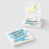 Wenn in der Zweifels-Reise Steinuntersetzer (Seitenansicht)