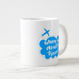 Wenn in der Zweifels-Reise-Wolke Jumbo-Tasse