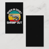 Wenn in Doubt Shrimp Jiu Jitsu Martial Arts Visitenkarte (Vorne/Hinten)